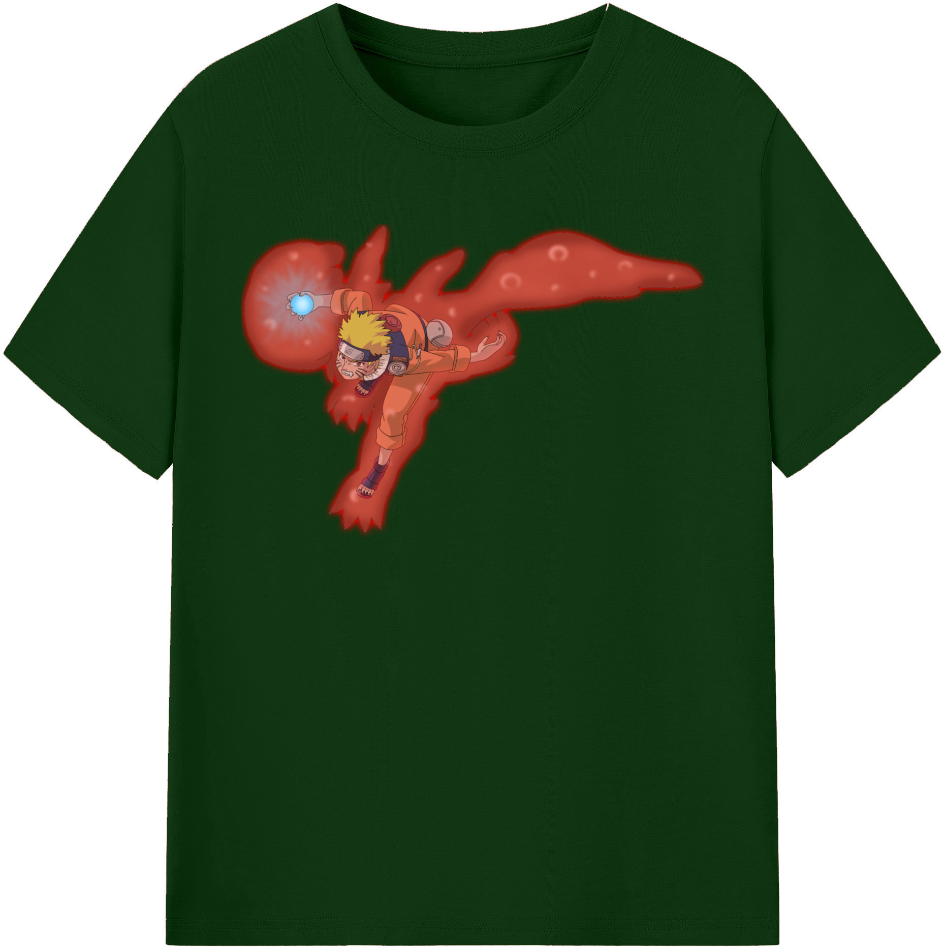 （画像用） NARUTO -ナルト- うずまき ナルト Uzumaki Naruto 綿100％半袖Tシャツ（フロントプリント）
